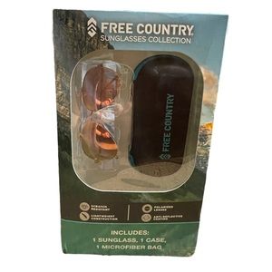 BOGO Reflective Sunglasses with Travel Case and Microfiber Bag